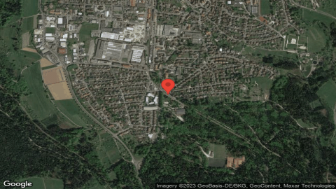 RV park in the city park in Welzheim