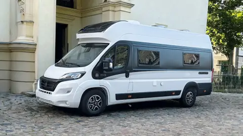 Side view of the AFFINITY FIVE panel van motorhome